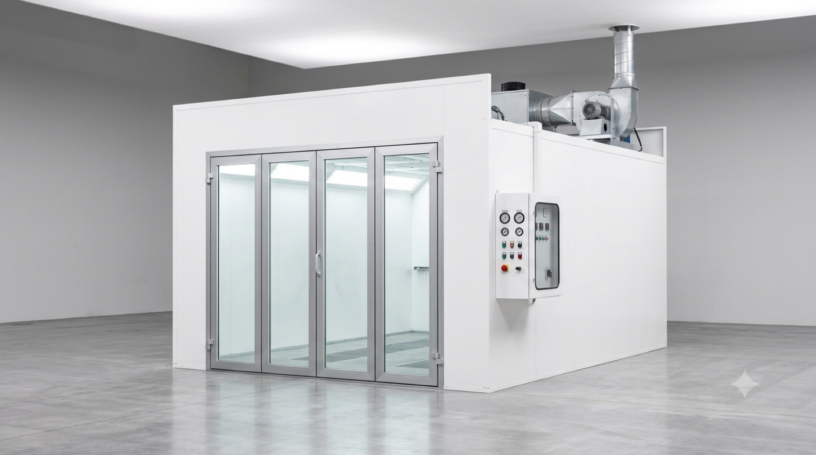 Car spray baking booth